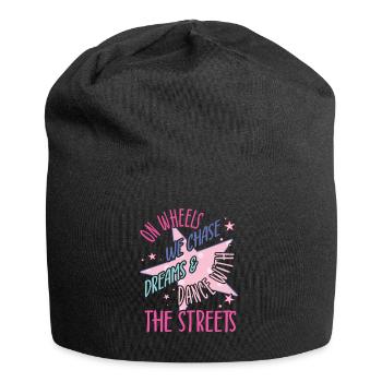 Rollerskater Party On Wheels We Chase Gifts - Jersey-Beanie - Schwarz - Vorne