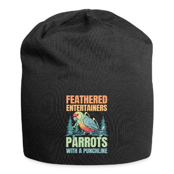 Feathered Entertainers Parrots - Jersey-Beanie - Schwarz - Vorne