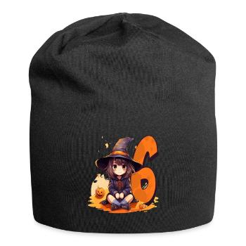 Hexen-geburtstagskostüm – Sechs Jahre - Jersey-Beanie - Schwarz - Vorne