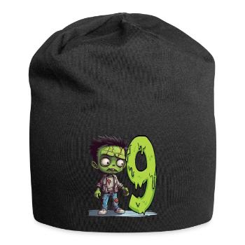 Creepy Zombie – 9 Years Birthday - Jersey Beanie - black - Front