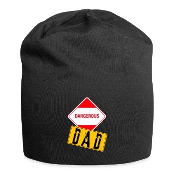 Papa Dangereux ! - Bonnet en jersey - noir - Devant