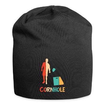 Plateaux de jeu rétro Pouf Cornhole professionnel - Bonnet en jersey - noir - Devant
