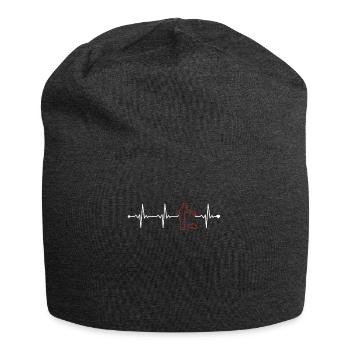 Cornhole Heartbeat Plateau de jeu Sac de haricots Cornhole - Bonnet en jersey - charbon - Devant