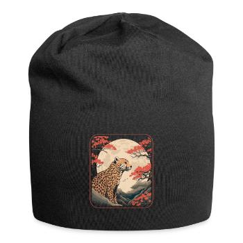 Gepard Japan Cherry Blossom Moon - Jersey-Beanie - Schwarz - Vorne