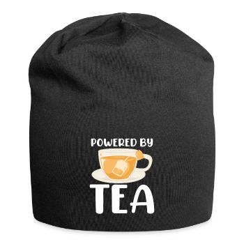 Propulsé par Tea Tea Lover Cup Of Tea Tea Drinker - Bonnet en jersey - noir - Devant