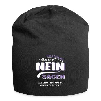 SAY NO BRIDE - Jersey Beanie - black - Front