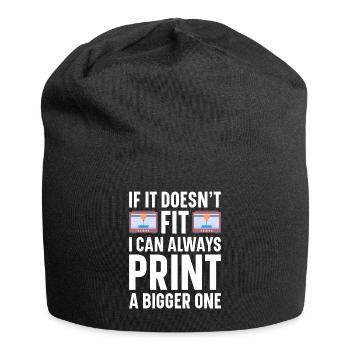 Filament d’imprimante 3D Impression 3D Impression 3D Imprimante 3D - Bonnet en jersey - noir - Devant