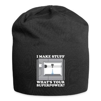 Filament d’imprimante 3D Impression 3D Impression 3D Imprimante 3D - Bonnet en jersey - noir - Devant