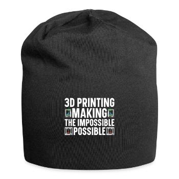 Filament d’imprimante 3D Impression 3D Impression 3D Imprimante 3D - Bonnet en jersey - noir - Devant