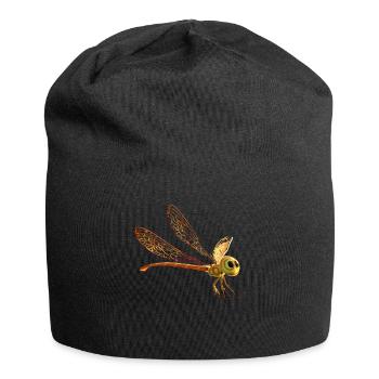 Dragonfly Dragonfly Colorful Wings Cute Dragonflies - Jersey Beanie - black - Front