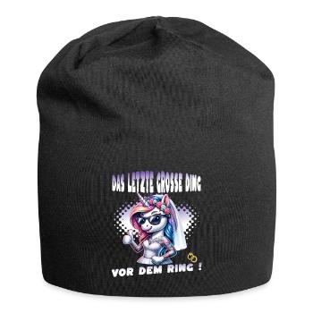 Enterrement de vie de garçon Mariée Enterrement de vie de jeune fille Grondement de femmes - Bonnet en jersey - noir - Devant