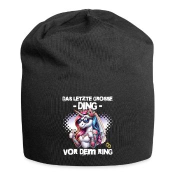 Enterrement de vie de garçon Mariée Enterrement de vie de jeune fille Grondement de femmes - Bonnet en jersey - noir - Devant