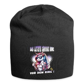Enterrement de vie de garçon Mariée Enterrement de vie de jeune fille Grondement de femmes - Bonnet en jersey - noir - Devant