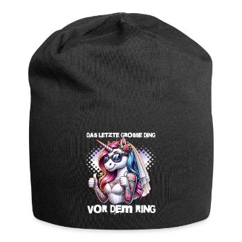 Enterrement de vie de garçon Mariée Enterrement de vie de jeune fille Grondement de femmes - Bonnet en jersey - noir - Devant