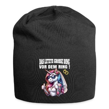 Enterrement de vie de garçon Mariée Enterrement de vie de jeune fille Grondement de femmes - Bonnet en jersey - noir - Devant