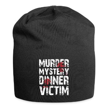 Murder Mystery Dinner plays the victim - Jersey Beanie - black - Front