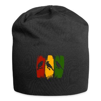 Rastafari Music Vibes Only Rasta Jamaica Reggae - Jersey Beanie - black - Front