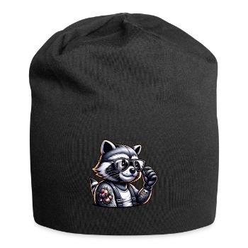 Je déteste les gens - Qu’est-ce qui ne va pas chez toi - Bonnet en jersey - noir - Devant