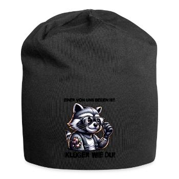Funny One of us is smarter than you - Jersey Beanie - black - Front