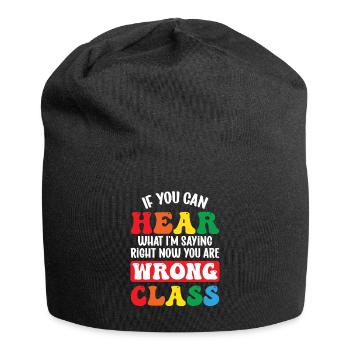 ASL Teacher American Sign Language - Jersey Beanie - black - Front
