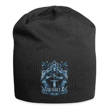 Episches Valhalla Design Nordische Mythologie - Jersey-Beanie - Schwarz - Vorne