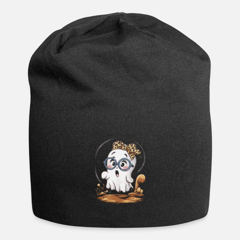 Cute Sweet Ghost Halloween - Jersey-Beanie - Schwarz
