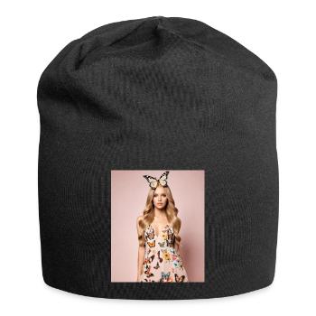 Butterfly dress. - Jersey Beanie - black - Front