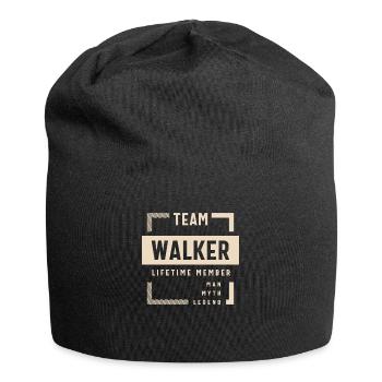 Team Walker Lifetime Member Name Walker - Jersey Beanie - black - Front