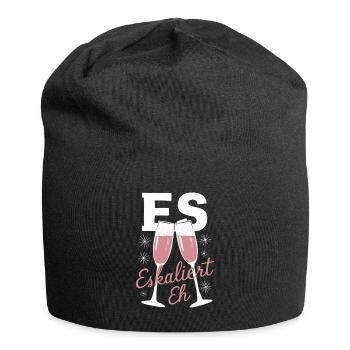 De toute façon, la situation s’intensifie ! – Coupe à Happy - Bonnet en jersey - noir - Devant