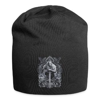 Schildmaid Valhalla Design Nordische Mythologie - Jersey-Beanie - Schwarz - Vorne