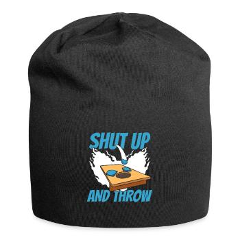 Shut Up And Throw Boards Bean Bag Game - Jersey Beanie - black - Front