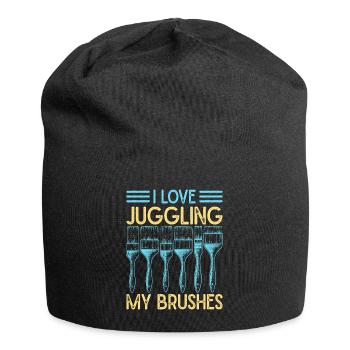 Peintre en bâtiment papa Cadeaux uniques - Bonnet en jersey - noir - Devant
