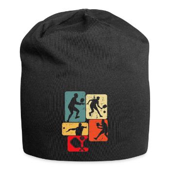 Pickleball Hommes Enfants Garçons - Bonnet en jersey - noir - Devant
