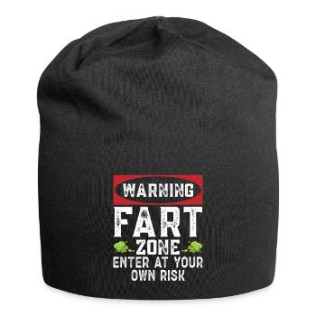 fart farting farting farting - Jersey Beanie - black - Front