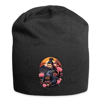 Samouraï japon cerisier - Bonnet en jersey - noir - Devant