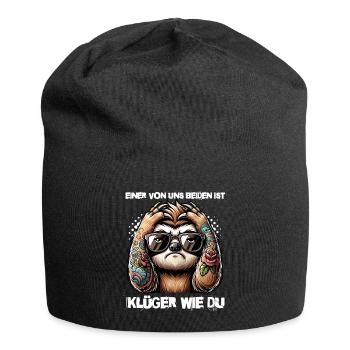 Funny One of us is smarter than you - Jersey Beanie - black - Front