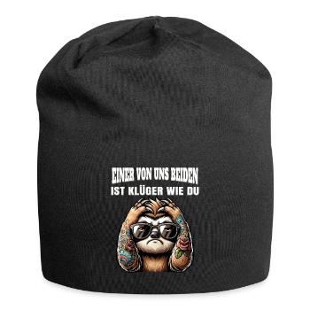 Funny One of us is smarter than you - Jersey Beanie - black - Front