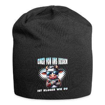 Funny One of us is smarter than you - Jersey Beanie - black - Front