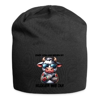 Funny One of us is smarter than you - Jersey Beanie - black - Front