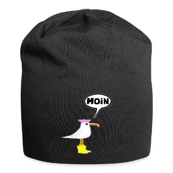 Moin Seagull Boots Speech Bubble Women Rubber Boots - Jersey Beanie - black - Front