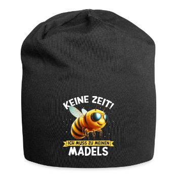Pas le temps que j’ai pour être avec mes filles - Bonnet en jersey - noir - Devant