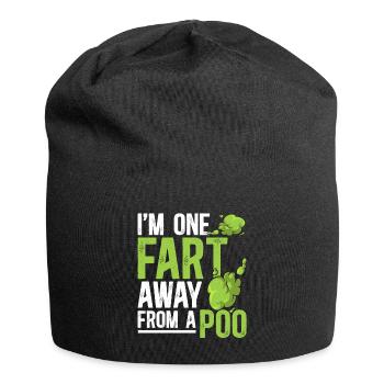fart farting farting farting - Jersey Beanie - black - Front