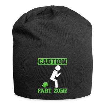 Furz Furzen Pupsen - Jersey-Beanie - Schwarz - Vorne