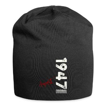 77th Birthday Original August 1947 Born 1947 - Jersey Beanie - black - Front