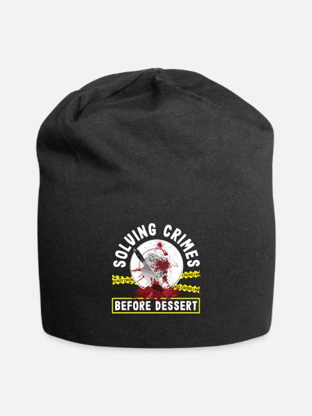 Krimidinner, Krimi-dinner - Jersey-Beanie - Schwarz