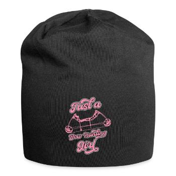 Bow Hunting Bow Hunters Just A Bow Hunting Girl - Jersey Beanie - black - Front