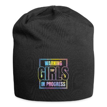 Attention Girls Trip en cours - Bonnet en jersey - noir - Devant