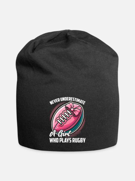 Cadeau Rugby Joueur de rugby Entraîneur de rugby - Bonnet en jersey - noir