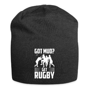 Rugby Geschenk Rugbyspieler Rugby Coach - Jersey-Beanie - Anthrazit - Vorne