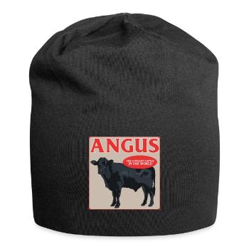 Vache Aberdeen Angus Cadeau de vache Aberdeen - Bonnet en jersey - noir - Devant